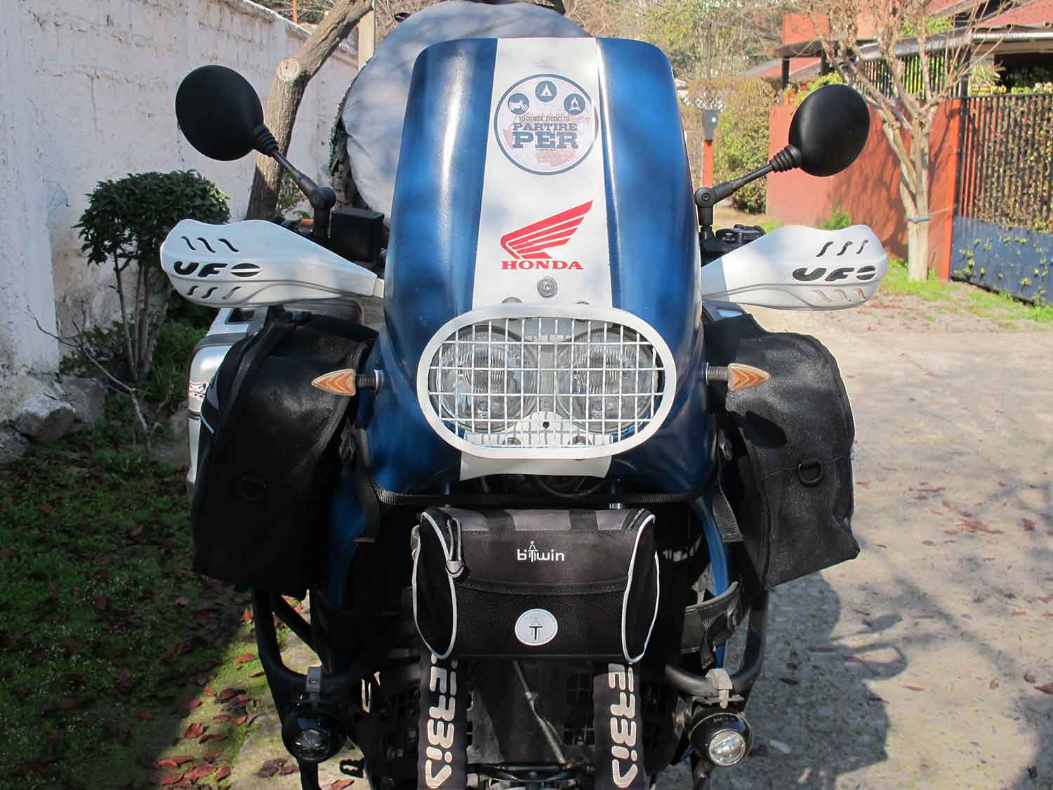 gionata nencini, partireper.it, honda transalp, equipaggiamento moto