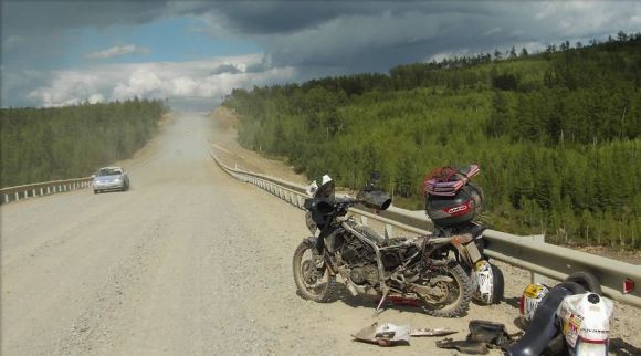 gionata nencini, partireper.it, honda transalp, russia, siberia