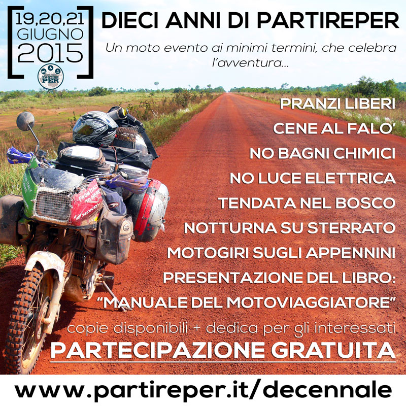gionata-nencini-partireper-honda-transalp-manuale-del-motoviaggiatore-locandina-evento-dieci-anni-di-partireper-mugello-montepiano