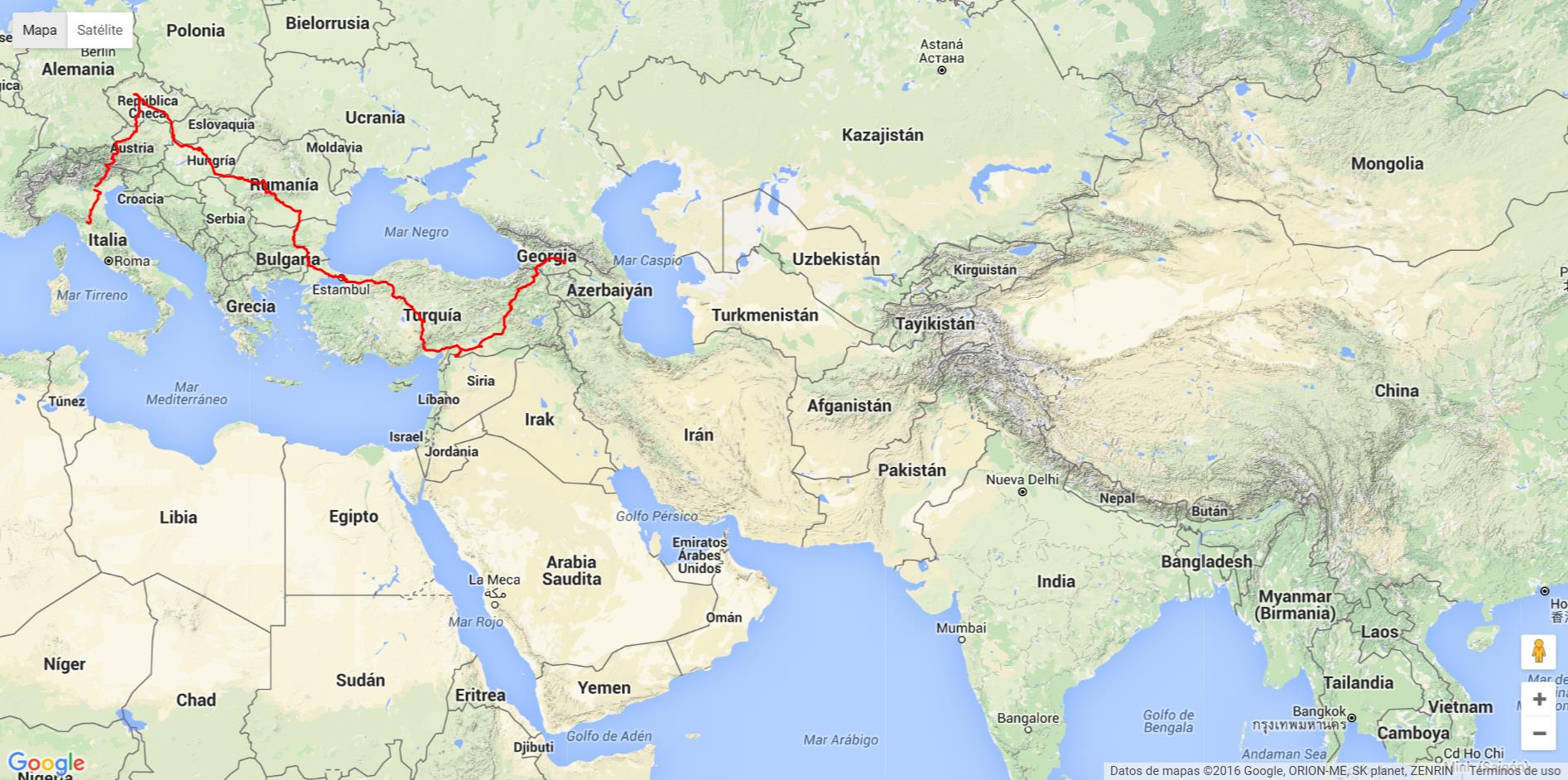 gionata-nencini-partireper-honda-transalp-tour-delle-vie-della-seta-my-maps-google-italia-austria-repubblica-ceca-slovacchia-ungheria-romania-bulgaria-turchia-siria-georgia