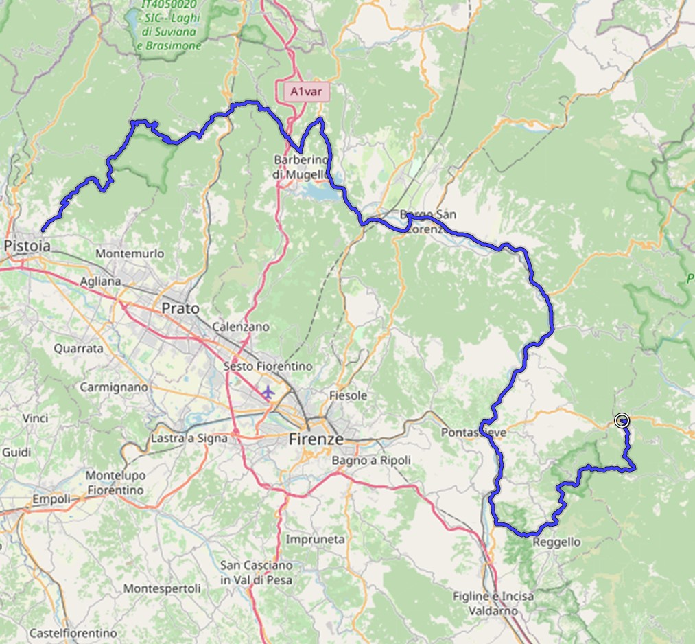 160 km in Toscana fra vallate e boschi fino a 1.200 metri