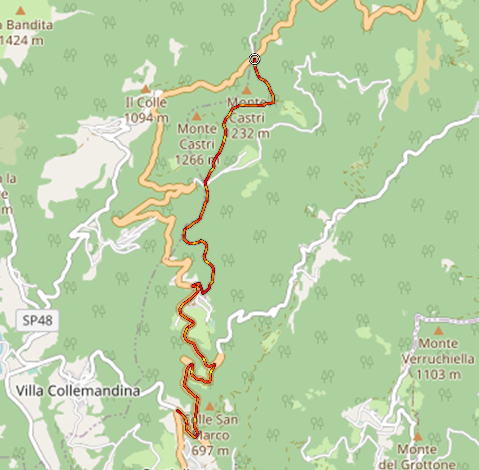 7 km di sterrato enduristico di medio-alto livello