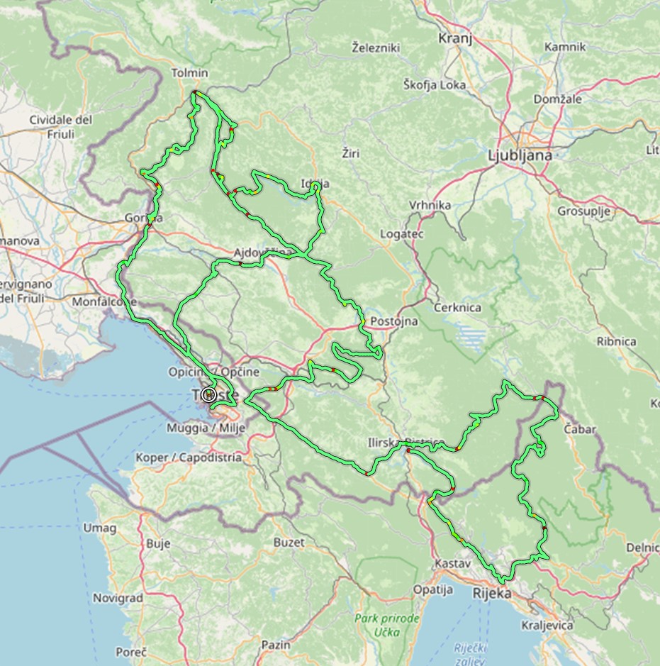 646 km in Slovenia fra boschi e vallate