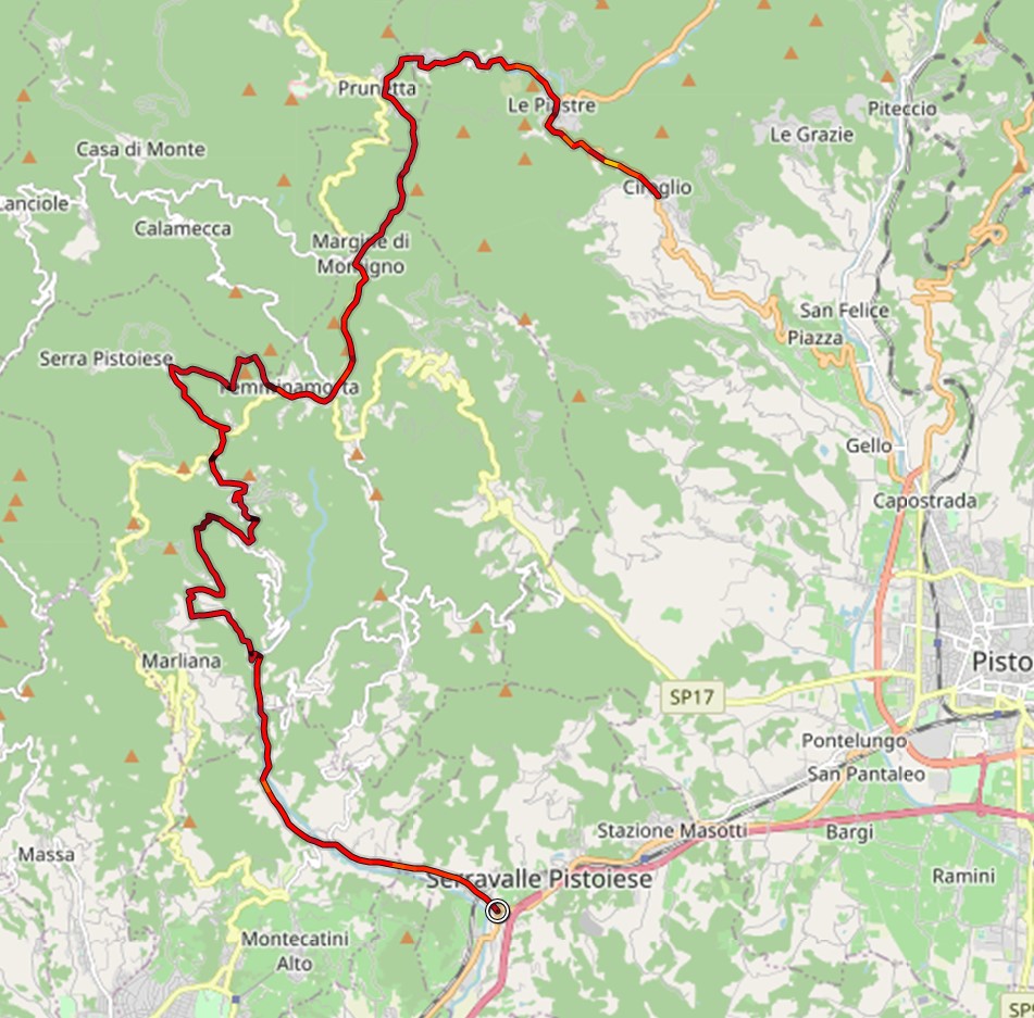30 km nella macchia con due pendenze impegnative