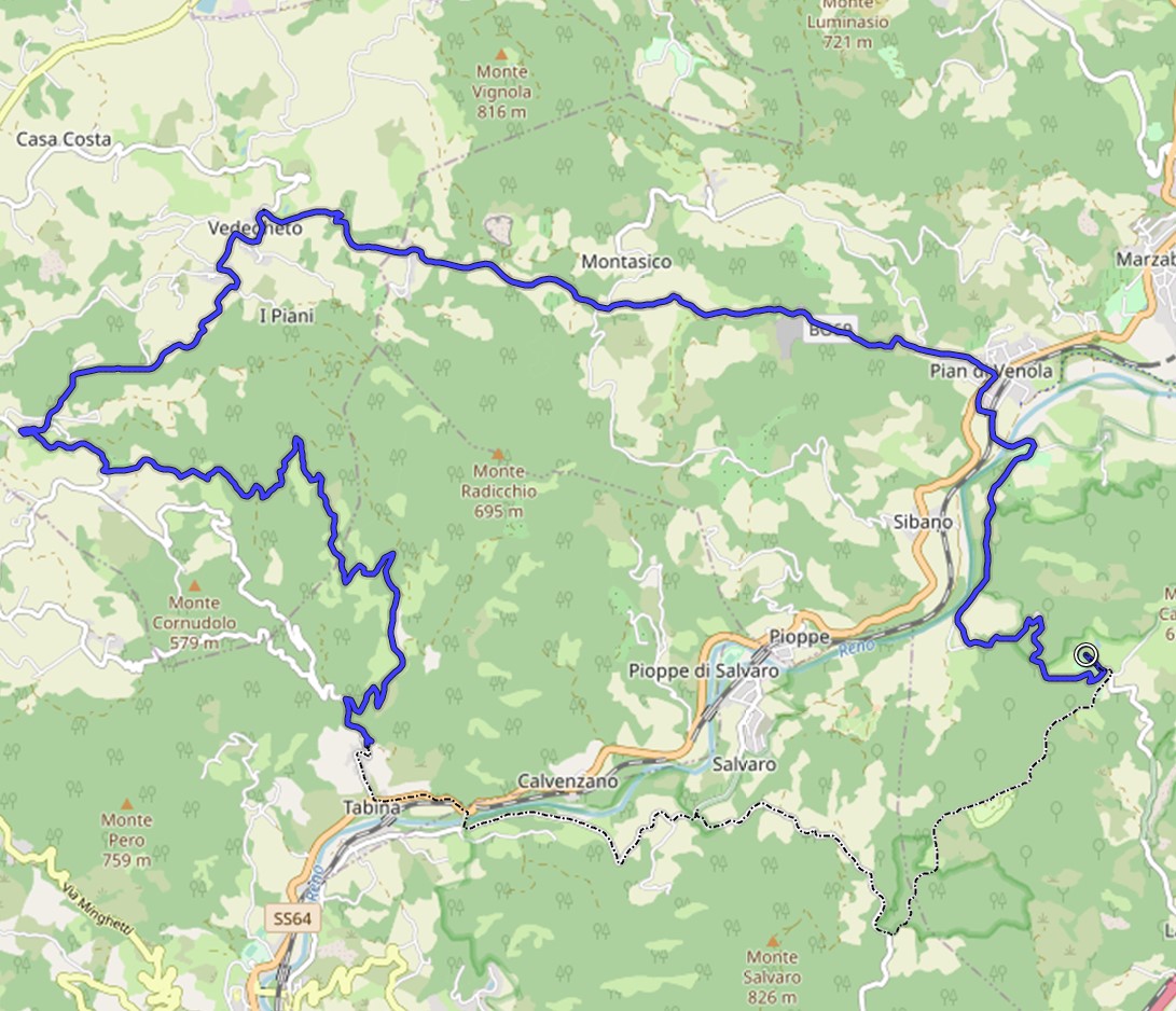 24 km che nei pressi del Monte Sole