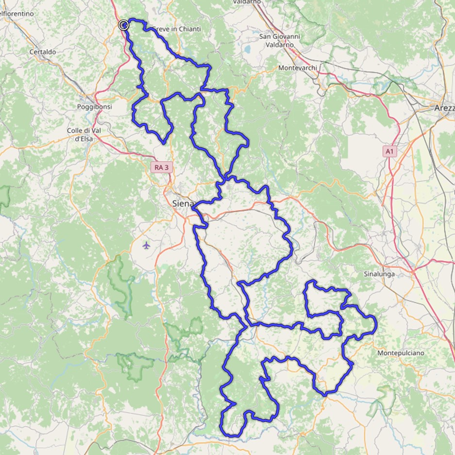 387 km lungo l'Eroico (traccia completa)