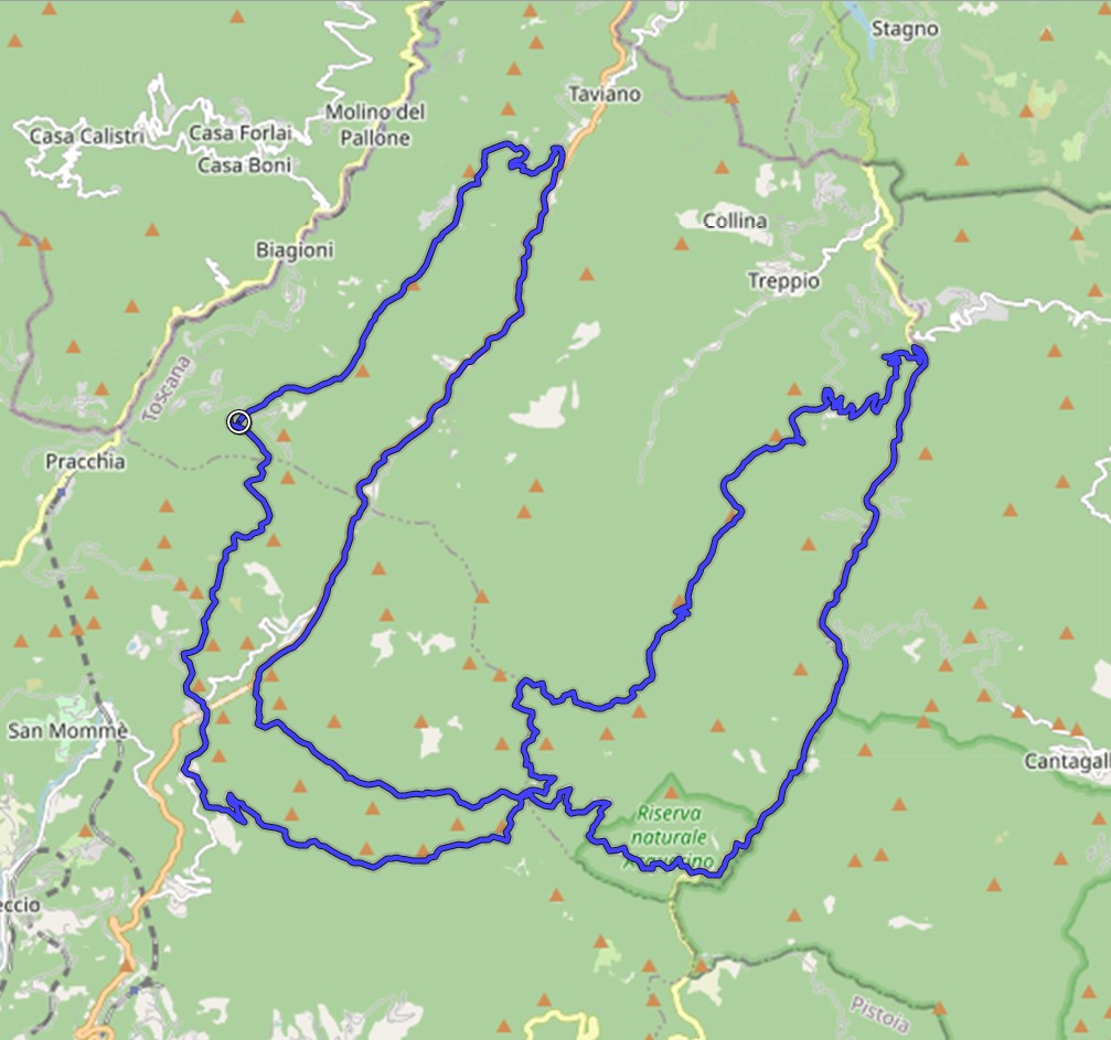 67 km fra boschi e strade militari nel pistoiese