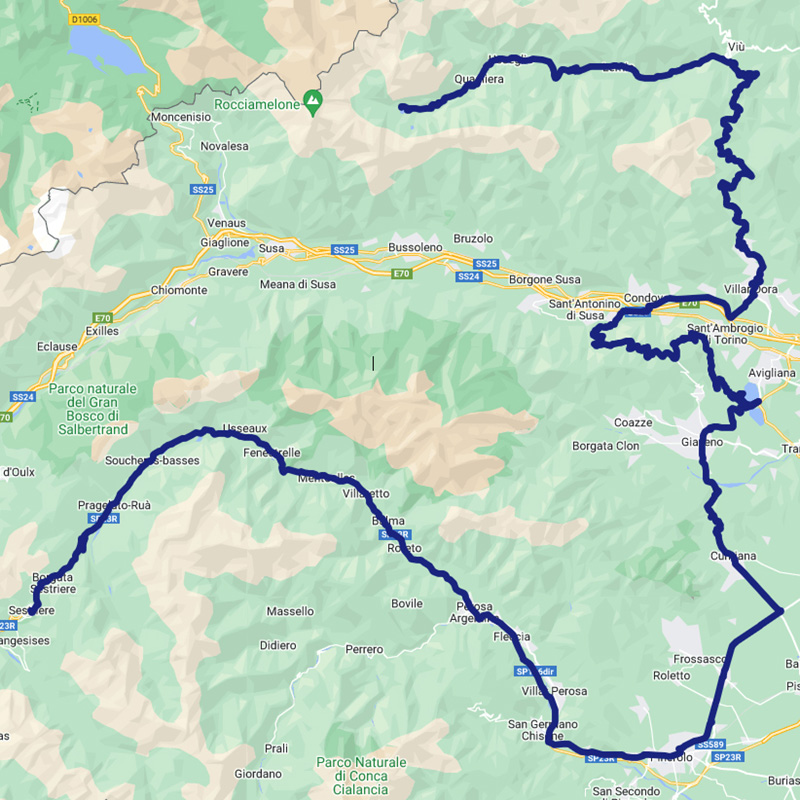 170 km da Sestriere al Lago Malciaussia