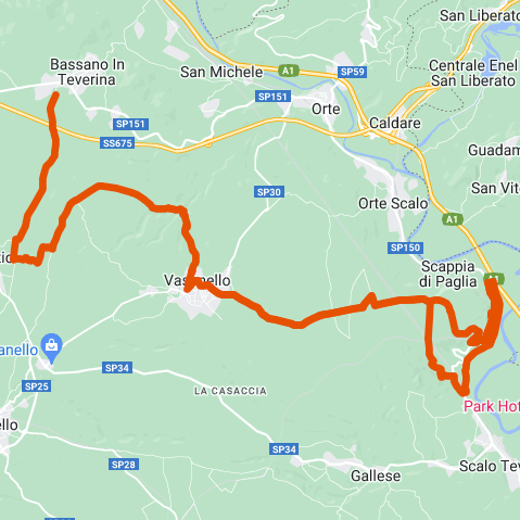 43 km ON-OFF Bassano Vasanello Gallese